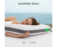 Cariloha Luxurious Cooling Classic Pillow | King | White | 38"x20" | Viscose Material | Naturally breathable, Hypoallergenic, and Moisture wicking