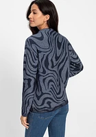 Olsen Women's Funnel Neck Statement Sweater