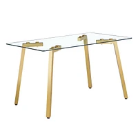 Modern Minimalist Glass Dining Table