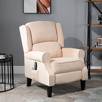 Streamdale Furniture Massage Recliner Sofa Chair with Heat Function, Remote, Cream