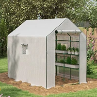 Streamdale Furniture Portable Greenhouse: 4.6' x 4.7' with Shelves