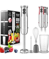 Zulay Kitchen Immersion Blender Set 4pc - Emulsion Mixer