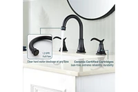 Casainc 8-inch Widespread Faucet 2-handle Bathroom with Drain