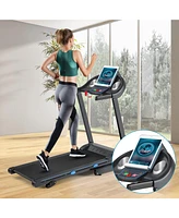 Vebreda 2.25 Hp Folding Electric Motorized Power Treadmill with Blue Backlit Lcd Display