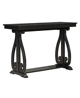 Streamdale Furniture Elegant Rustic Console Table with Open Shelf