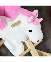 Streamdale Furniture Musical Unicorn Rocking Horse for Kids