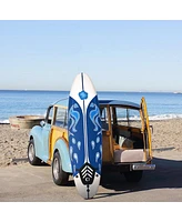 6 Feet Surfboard with 3 Detachable Fins-White