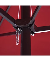 15ft Patio Umbrella with Double-Sided Shade