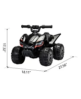 Streamdale Furniture 6V Electric Kids' Atv Ride-On with Spray, Lights, and Music