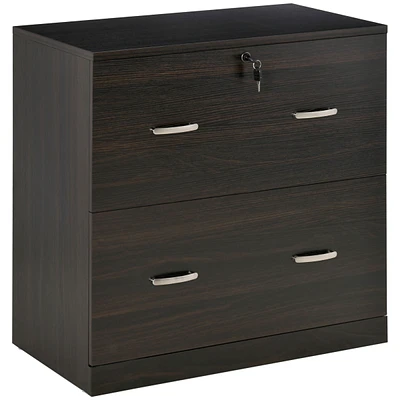 Simplie Fun 2-Drawer File Cabinet with Lock for Home Office