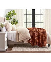 Chanasya Premium Double Sided Oversized Faux Fur Wolf Soft Throw Blanket