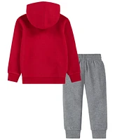 Jordan Toddler Boys Arched Fleece Pullover Hoodie and Pants 2-Piece Set