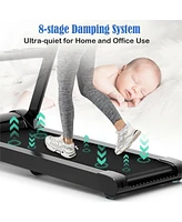 Vebreda 2.25HP Folding Treadmill with Bluetooth Speaker-Black