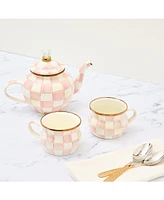 MacKenzie-Childs Rosy Check 4-Cup Teapot