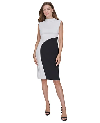 Halston Women's Colorblocked Sheath Dress