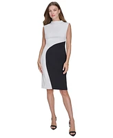 Halston Women's Colorblocked Sheath Dress