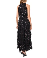 1.state Women's Sleeveless Halter Maxi Dress