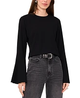 1.state Women's Crew Neck Wide Sleeve Blouse