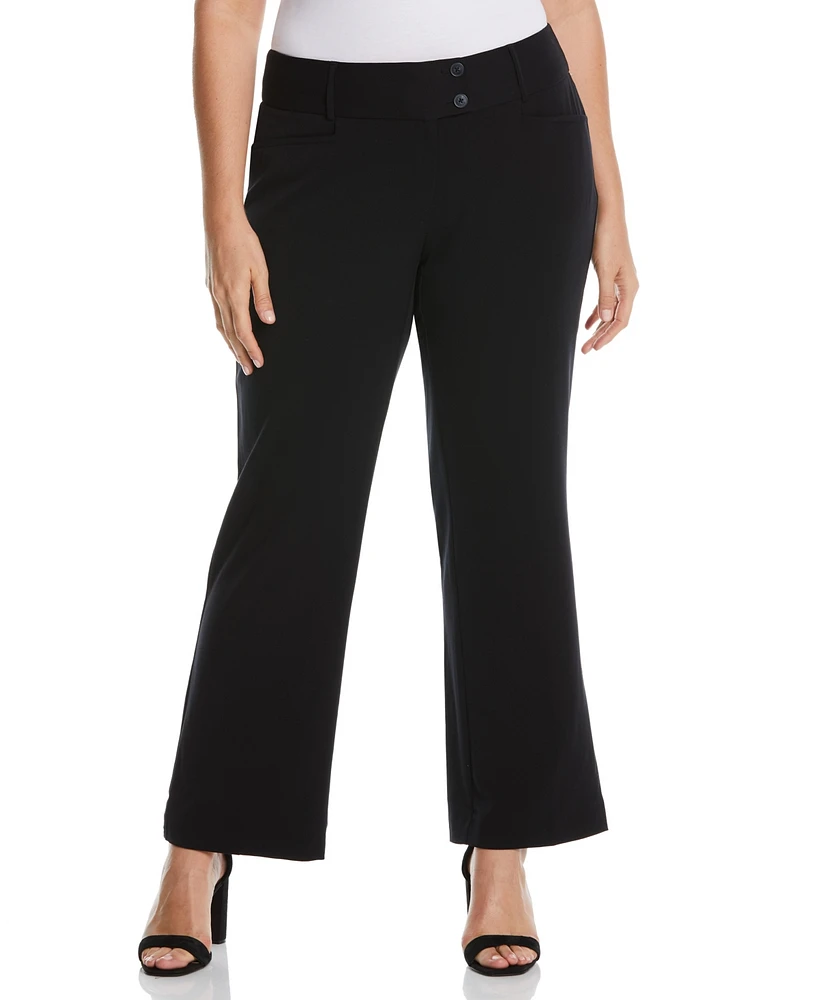 Rafaella Plus Curvy Fit Short Length Bootcut Pant