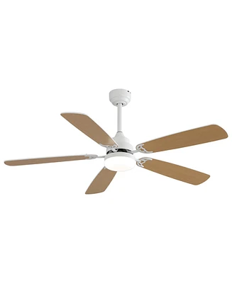 Sofucor 52" Ceiling Fans with Lights and Remote Low Profile Ceiling Fan