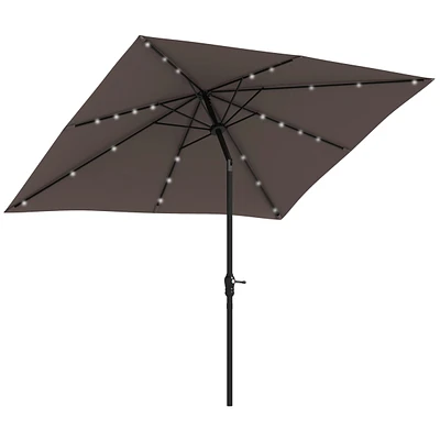 Streamdale Furniture Solar Led Patio Umbrella for Table or Base