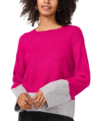 Vince Camuto Women's Colorblock Bell-Sleeve Sweater