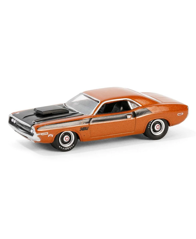 Greenlight Collectibles 1/64 1970 Dodge Challenger T/A, Burnt Orange Barrett-Jackson Series