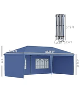 Streamdale Furniture 10'x20' Canopy Tent with Sidewalls, Heavy Duty Gazebo for Outdoor Events