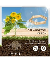 Streamdale Furniture Hexagon Raised Garden Bed (39" x 36" x 6")