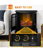 Streamdale Furniture 22" Electric Fireplace Stove with Led Flame