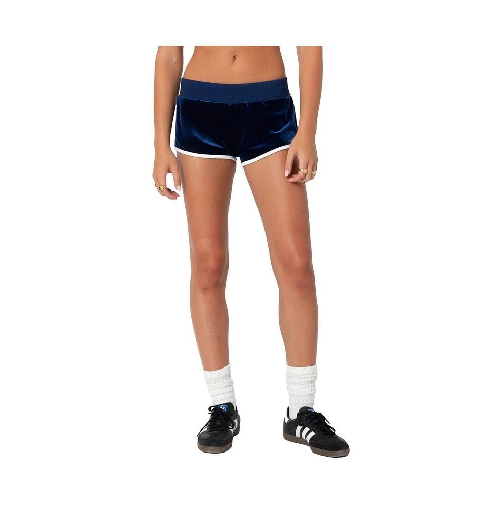 Edikted Women's 08 Velour Shorts