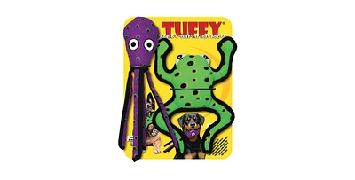 Tuffy Tuffy- Limited Edition - Phrog Leap & Squid Purple 2 Pack, Durable Dog Toys