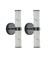 Resin Imitation Marble Texture Wall Light (Set of 2)