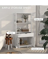 Farmhouse Bathroom Floor Storage Cabinet