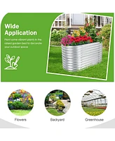 Sugift Raised Garden Bed with Open Base for Growing Vegetables
