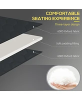 Folding Lounge Set with 5-Level Reclining Back & Padded Seat