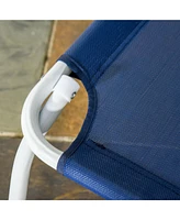 Folding Chaise Lounge: Outdoor Sun Lounger with Adjustable Backrest