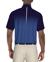 Pga Tour Men's Ombre Short Sleeve Performance Polo Shirt