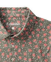 Chubbies Men's The Dusty Rosea Short Sleeve Printed Performance Polo Shirt