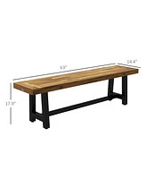 Streamdale Furniture Acacia Wood Garden Bench for Patio and Deck