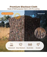 Sugift Hunting Blind 360 Degree One-Way See-Through Ground Blind for 2-3 Person
