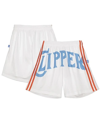 Mitchell & Ness Men's White La Clippers Blown Out Fashion Shorts