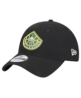 New Era Men's and Women's Black Seattle Storm Core Logo 9TWENTY Adjustable Hat