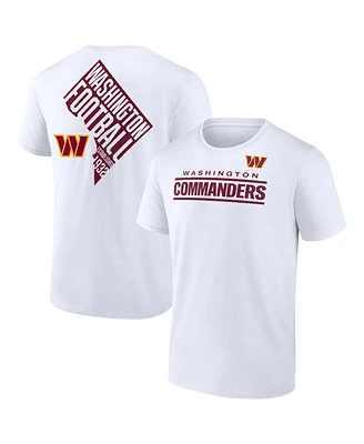 Fanatics Men's White Washington Commanders Hot Shot State T-Shirt