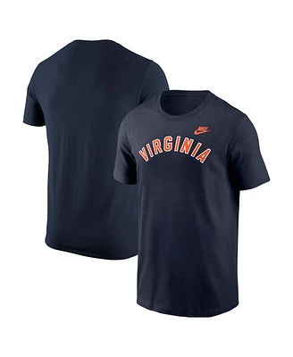 Nike Men's Navy Virginia Cavaliers Vintage Block Wordmark Core T-Shirt