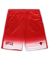 Fanatics Men's Red Chicago Bulls Big Tall Fadeaway Shorts