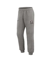 Nike Men's Heather Gray Georgia Bulldogs Primetime Club Fleece Jogger Pants