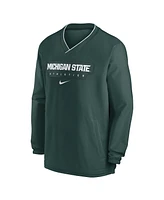 Nike Men's Green Michigan State Spartans 2024 Sideline Pullover Wind shirt