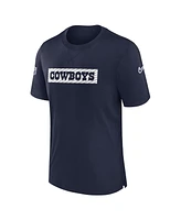 Nike Men's Navy Dallas Cowboys 2024/25 Sideline Player Tri-Blend Performance T-Shirt