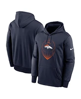 Nike Men's Navy Denver Broncos Icon Performance Pullover Hoodie